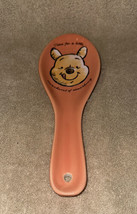 Disney Winnie The Pooh Licking Lips Peach Ceramic Kitchen Spoon Rest New - $16.99