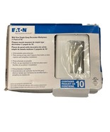 Eaton PJ26W-10-LW Mid-Size Gang Decorator Wallplates Pack of 10 White NEW - $9.00