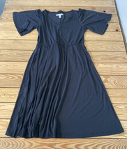 Girl with curves NWOT Women’s Flutter sleeve midi dress size PS Black AF - £15.49 GBP