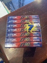 TDK D90 Blank Cassette Tapes 7 Pack Brand New Sealed High Output - $16.83