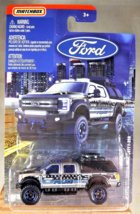 2018 Matchbox Ford Truck Series &#39;17 FORD SKY JACKER SUPER DUTY F-350 Silver - $11.00