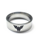 Wonder Woman Ring 8mm Titanium Steel Rings for Men Women Band Cosplay Je... - £12.57 GBP