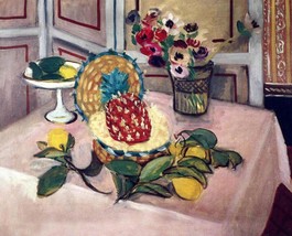 Giclee Pineapple and Lemon Still Life by Matisse painting Printed on canvas - £6.72 GBP+