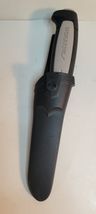 Swedish MorakNiv Fixed Blade Carbon Knife with Plastic Sheath image 9
