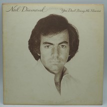 Vintage Testo Canzone Neil Diamond You Don&#39;T Bring Me Fiori Album Vinile Disco - £15.75 GBP