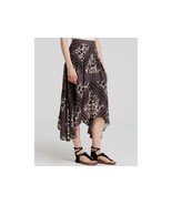 NWT FREE PEOPLE PARADISE ASYMMETRICAL PRINTED TEA COMBO MIDI SKIRT 6 - $54.43 CAD