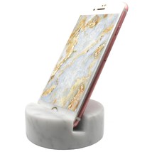Luxurious Marble Cell Phone Stand Holder For Cellphone Tablet On Desk, Counterto - £18.21 GBP