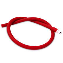 LeLuv Silicone Hose 24 Inch Slippery Coated + Fitting Non-Collapsible Ru... - £9.45 GBP