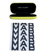 Marc Jacobs Sunglass Eye Glasses Hard Case Yellow Dust Bag &amp; Cloth - $33.91 CAD
