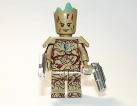 Minifigure Custom Toy Figure Groot Guardians Of The Galaxy Vol 3 T-Shirt - £5.02 GBP