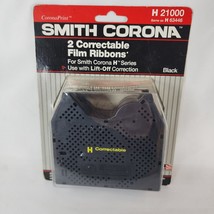 Smith Corona H Series 21000 2 Pack Correctable Typewriter Ribbon Lift Off - £10.93 GBP