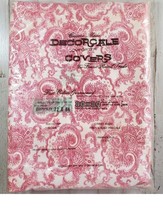 Vintage Prime Designs Decorcale White Pink Paisley Comforter Cover 72x84 - £43.69 GBP