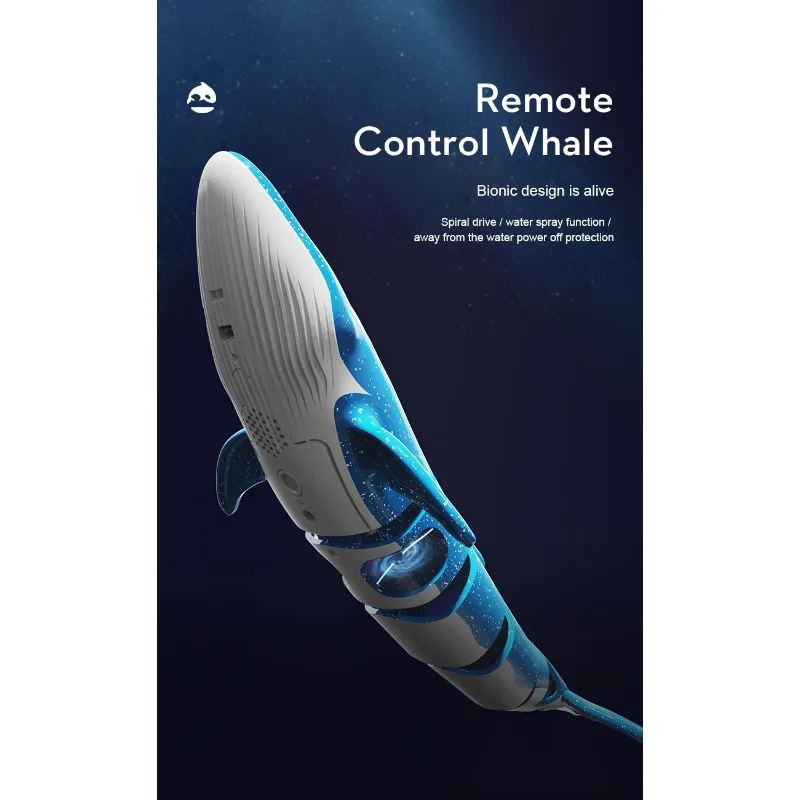 B4 Remote Control Diving Whale Waterproof Diving Toy Simulation Model Ch... - $30.52+