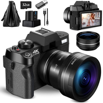 Compact Digital Photography Camera 4K WIFI Web Cam Vintage Vlog video 48MP  - £110.38 GBP+
