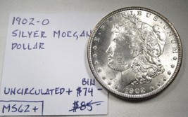 1902-O Silver Morgan Dollar UNC+ Coin AN533 - £58.57 GBP