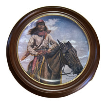 Chief Geronimo Collectors Plate Gregory Perillo Framed With COA - £37.36 GBP