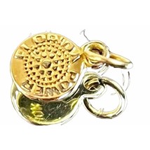 10k Solid Yellow Gold Round - Florida Power - Sunshine Charm Pendant 0.4g’s - £46.69 GBP