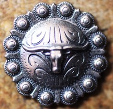 4 Conchos Rhinestone Horse Saddle Western Bridle Long Horn Co218 - $24.74