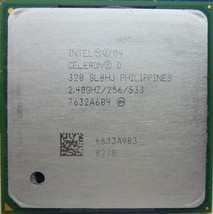 Intel Celeron D 320 SL8HJ 2.4GHz/256KB/533 Socket/socket 478 CPU - £9.13 GBP