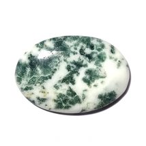 40.80 Carats TCW 100% Natural Beautiful Tree Agate Oval Cabochon Gem by DVG - £11.61 GBP