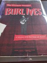 Burl Ives The Wayfarin&#39; Stranger 21 Folk Songs Sheet Music Vintage Used - £14.70 GBP
