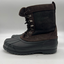 Pacific Trail Artic Duck Boots Men&#39;s 9M Brown Black Lace Up Round Toe Winter - £23.36 GBP