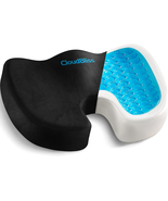 Cloudbliss Gel Seat Cushion - Ergonomic Memory Foam Cushion for Office C... - £21.67 GBP