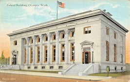 Olympia WASHINGTON-FEDERAL Building Postcard From Chamber Of Commerce - £9.46 GBP