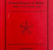 Order Of The Eastern Star 1935 Masonic Maine Grand Chapter Vol XIV PB Bo... - $69.99
