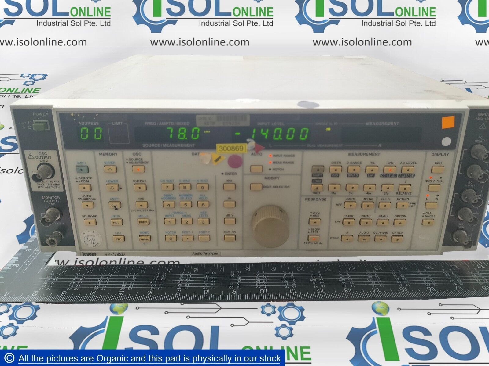 Leaver VP-7782D Audio Analyzer 10Hz to 110kHz VP7782D Japan - $2,998.00