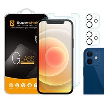 (2 Pack) Supershieldz Designed for Apple iPhone 12 (6.1 inch) + Camera Lens Te - £10.38 GBP