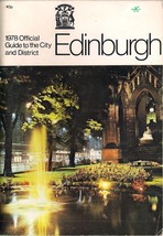 1978 Official guide to Edinburgh - $5.50
