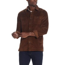 Weatherproof Vintage Men&#39;s Wide Wale Corduroy Unlined Shirt Jacket Caram... - $43.99