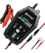 3 AMP Car Battery Charger, 6V/12V Trickle Charger and Maintainer, Fully-... - £27.32 GBP