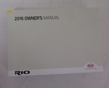 2016 Kia Rio Owners Manual [Paperback] Kia - £18.46 GBP