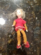 Vintage 1:12 Erna Meyer Caco Miniature Dollhouse Doll 3” Child Girl Daughter Ger - £21.55 GBP