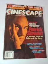 Cinescape Action Adventure Sci Fi Movie TV Magazine Tim Burton Patrick Stewart - £7.87 GBP