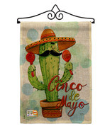 Mr Cactus Cinco de Mayo Burlap - Impressions Decorative Metal Wall Hange... - £27.32 GBP