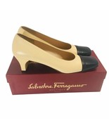 Salvatore Ferragamo 2 Tone Rochet 5cm 0212661 Spago Calf Size 9 AA Color... - $285.85 CAD