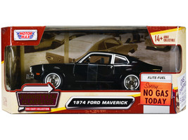 1974 Ford Maverick Black &quot;Forgotten Classics&quot; Series 1/24 Diecast Model Car by M - $42.27