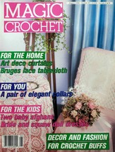 Magic Crochet Magazine August 1990 / Art Deco Curtains + Afghans - £3.69 GBP