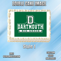 Dartmouth Edible Image Topper Cupcake Frosting 1/4 Sheet 8.5 x 11&quot; - £9.17 GBP