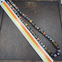 Vintage estilo africano veneciano mofeta mil ojos cuentas de vidrio stra... - $662.89 MXN