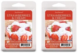 Scentsationals Strawberries & Cream Wax Melts Scented Home Fragrance Cubes 2.5 - $10.92