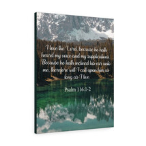  I Love The Lord Psalm 116:1-2 Bible Verse Canvas Christian Wall - £68.33 GBP+