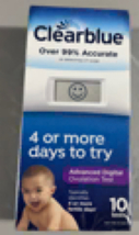 Clearblue advanced digital ovulation test 10 test, Exp 06-18-2024 - £18.30 GBP