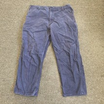 Carhartt Pants Men 42X30 Grey B11 PTB Original Dungaree Fit Carpenter - £18.63 GBP
