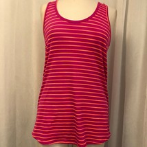 RBX Pink Stripe Activewear Tank Top Size Med NWOT - $25.99