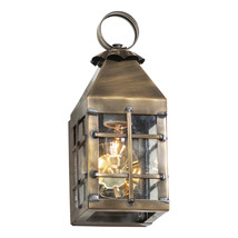 Irvins Country Tinware Small Barn Outdoor Wall Light in Weathered Brass - $217.75