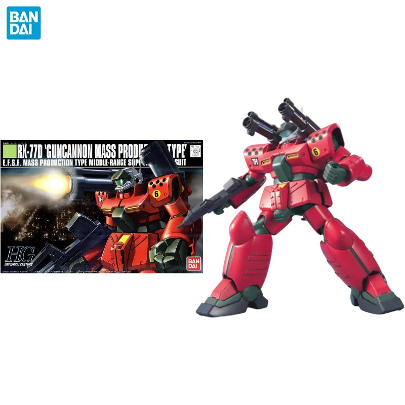 Bandai Genuine Gundam Model Kit Anime Figure HGUC 1/144 RX-77D Guncannon Mass - £30.58 GBP